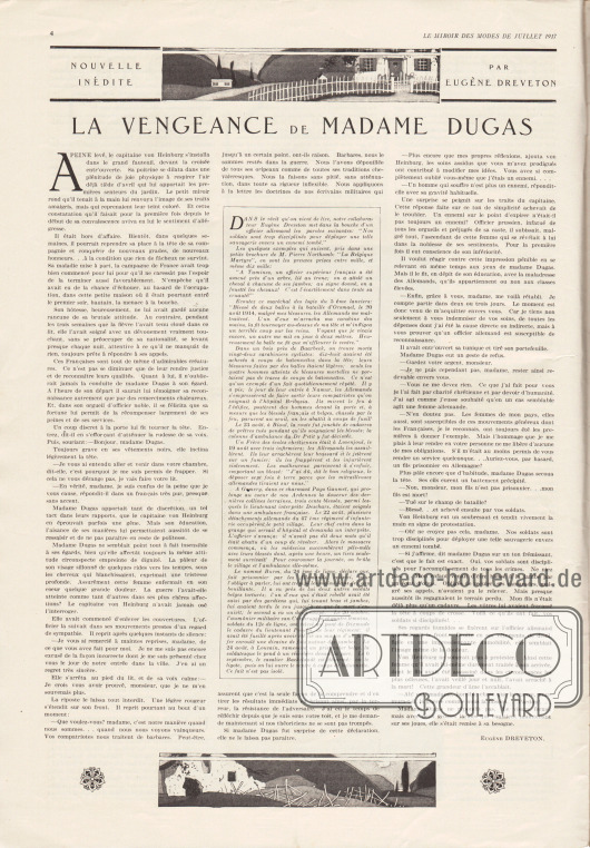 Artikel:
Dreveton, Eugène, La Vengeance de Madame Dugas.