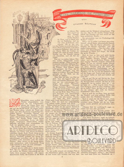 Artikel:
Raymond, Eduard, Der Narr und die Prinzessin.