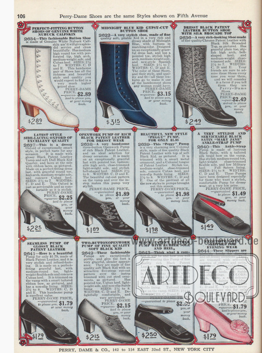 Pumps und Schnürstiefel.