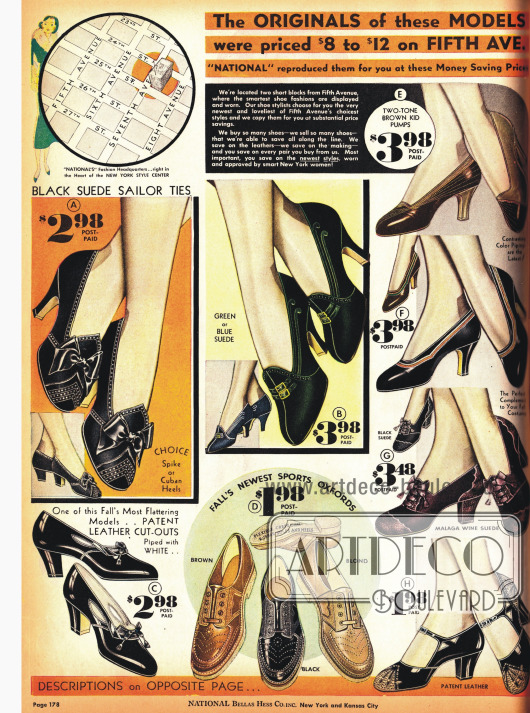 Pumps und Sportschuhe „sport oxfords“.