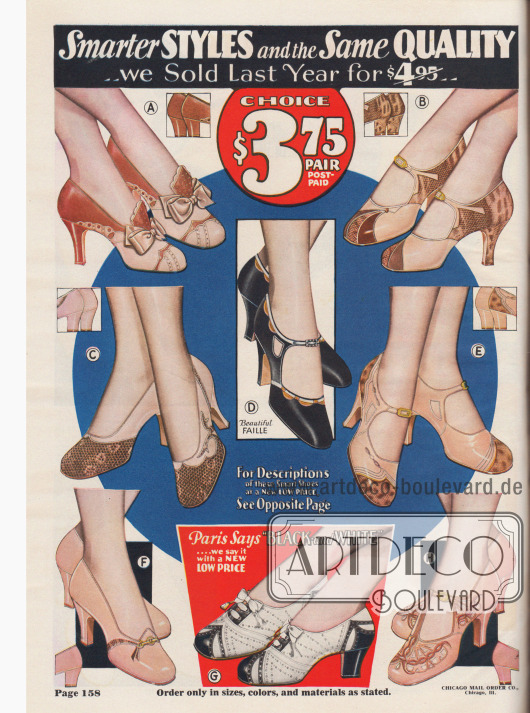 Modische Pumps für 3,75 $ das Paar.