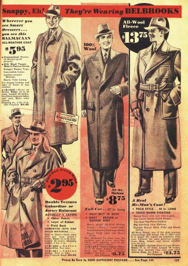 „Flotte“ Anzüge, Mäntel und ein Regenmantel für den gut angezogenen Mann der Marke Belbrook.