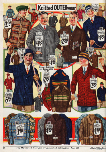 Strickpullover und Jacken für Männer aus Wolle.