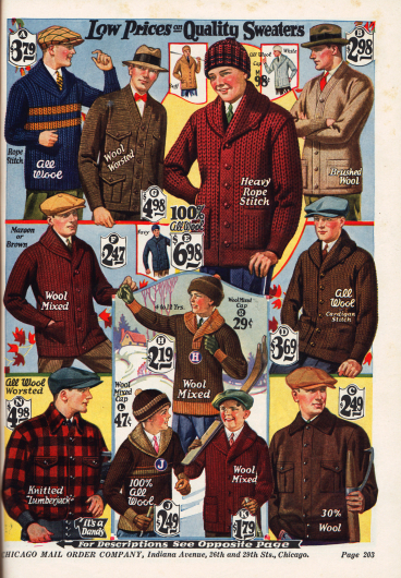 Strickjacken, Holzfällerjacken und Pullover für Männer und Jungen.