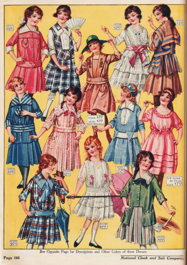 Kleidchen für Mädchen zwischen 6 bis 14 Jahren.